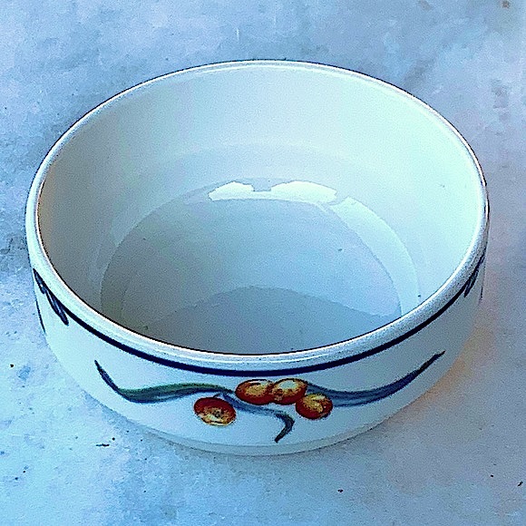 ONEIDA AUTUMN ORCHARD DESSERT FRUIT APPETIZER BOWL VINTAGE - Picture 2 of 9